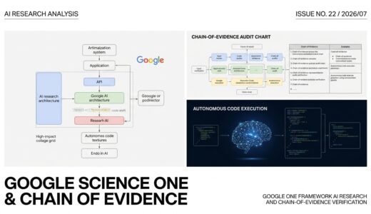 【2026/07/31】グーグルが発表した「Science One Framework」：Chain-of-Evidenceによる検証可能な自律型AIエージェント