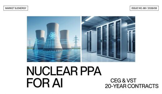 【2026/08/14】AIデータセンター電力不足の救世主：コンステレーション・エナジー（CEG）とビストラ（VST）の原子力PPA戦略