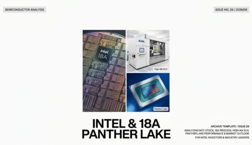 【2026/08/02】インテル（INTC）徹底分析：18Aプロセス（Panther Lake）本格量産とHigh-NA EUVによるファウンドリ再起